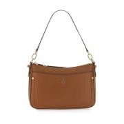 Charm Schoudertas met Kettingdetail Michael Kors , Brown , Dames