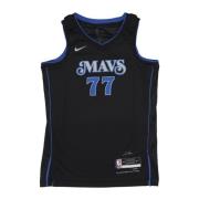 City Edition Basketbal Tanktop Luka Doncic Nike , Black , Heren