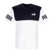 Colorbloc Tee Wit Heren T-Shirt Puma , White , Heren