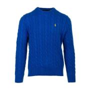 Blauwe Sweater Pullover Ralph Lauren , Blue , Heren