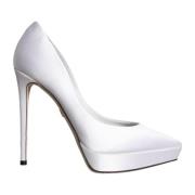 Witte Satijnen Stiletto Hakken Dolce & Gabbana , White , Dames