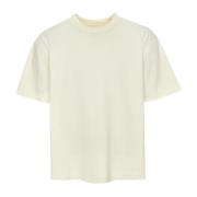 Rib T-shirt met relaxte pasvorm Closed , Beige , Heren