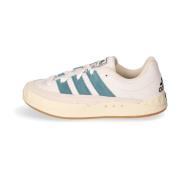 Retro Nubuck Sneaker met 3-Stripes Adidas Originals , White , Heren