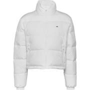 Witte Gewatteerde Jas Aw24 Tommy Jeans , White , Dames