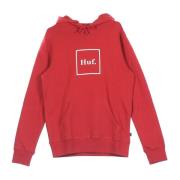 Rode Box Logo Hoodie HUF , Red , Heren