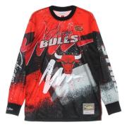 Chicago Bulls Longsleeve T-shirt Mitchell & Ness , Multicolor , Heren