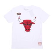 Chicago Bulls NBA Tee Hardwood Classics Mitchell & Ness , White , Here...