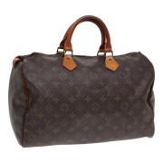 Pre-owned Canvas handbags Louis Vuitton Vintage , Brown , Dames