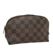 Pre-owned Canvas pouches Louis Vuitton Vintage , Brown , Dames