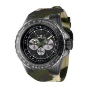 Aviator Heren Quartz Horloge - Grijze Wijzerplaat Invicta Watches , Gr...