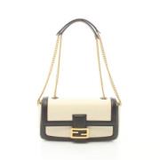 Pre-owned Leather fendi-bags Fendi Vintage , Beige , Dames