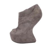 Pre-owned Suede boots Giuseppe Zanotti Pre-owned , Gray , Dames