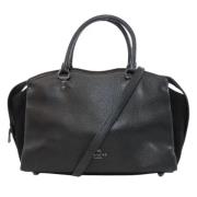 Pre-owned Leather handbags Coach Pre-owned , Black , Dames