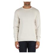 Katoenen ronde hals longsleeve shirt Murphy&Nye , White , Heren