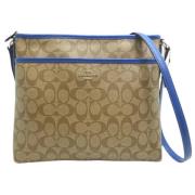 Pre-owned Leather crossbody-bags Coach Pre-owned , Beige , Dames