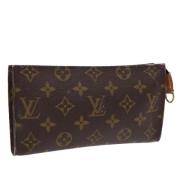 Pre-owned Canvas pouches Louis Vuitton Vintage , Brown , Dames