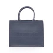 Pre-owned Leather dior-bags Dior Vintage , Blue , Dames