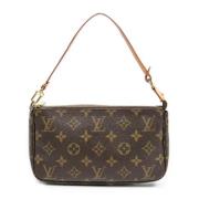 Pre-owned Canvas handbags Louis Vuitton Vintage , Brown , Dames