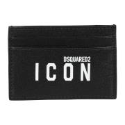 Iconische Creditcardhouder Dsquared2 , Black , Heren