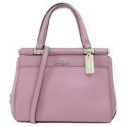 Pre-owned Leather handbags Coach Pre-owned , Purple , Dames