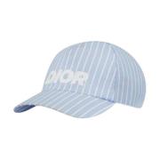 Blauwe Italic Print Pet Dior , Blue , Heren