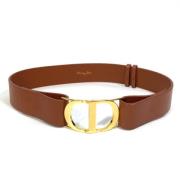 Pre-owned Leather belts Dior Vintage , Brown , Dames