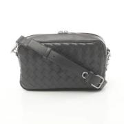 Pre-owned Leather shoulder-bags Bottega Veneta Vintage , Gray , Heren