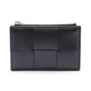 Pre-owned Leather wallets Bottega Veneta Vintage , Black , Dames