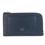 Pre-owned Leather home-office Fendi Vintage , Blue , Dames