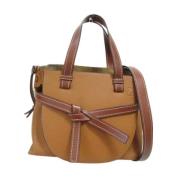 Pre-owned Leather handbags Loewe Pre-owned , Brown , Dames