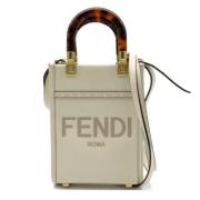 Pre-owned Leather fendi-bags Fendi Vintage , Beige , Dames