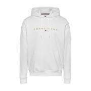 Stijlvolle heren hoodie Tommy Hilfiger , White , Heren