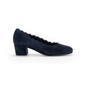 Marine suède leren pumps Gabor , Blue , Dames