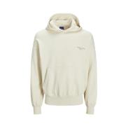 Achtergrond Grafische Sweat Hood Antique White Jack & Jones , White , ...