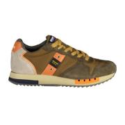 Bruine Herensportschoenen met Veters Blauer , Brown , Heren