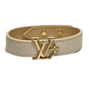 Pre-owned Leather bracelets Louis Vuitton Vintage , Yellow , Dames