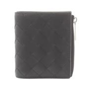 Pre-owned Leather wallets Bottega Veneta Vintage , Black , Heren