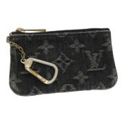 Pre-owned Denim wallets Louis Vuitton Vintage , Black , Dames