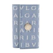 Pre-owned Canvas key-holders Bvlgari Vintage , Blue , Dames