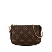 Pre-owned Canvas handbags Louis Vuitton Vintage , Brown , Dames