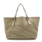 Pre-owned Leather shoulder-bags Bottega Veneta Vintage , Beige , Dames