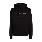 Stijlvolle hoodie voor mannen Tommy Hilfiger , Black , Heren