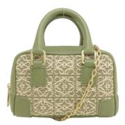 Pre-owned Canvas handbags Loewe Pre-owned , Green , Dames