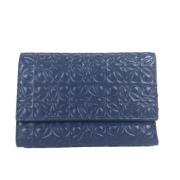 Pre-owned Leather wallets Loewe Pre-owned , Blue , Dames