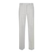 Flanellen Rechte Broek Eleventy , Gray , Dames