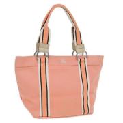 Pre-owned Canvas totes Burberry Vintage , Pink , Dames