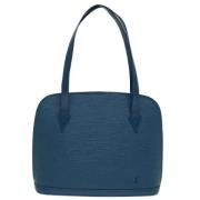 Pre-owned Leather louis-vuitton-bags Louis Vuitton Vintage , Blue , Da...