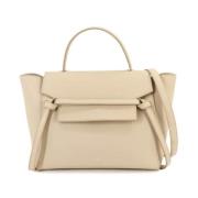 Pre-owned Leather celine-bags Celine Vintage , Beige , Dames