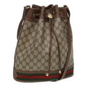 Pre-owned Leather gucci-bags Gucci Vintage , Beige , Dames