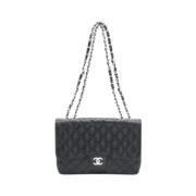 Pre-owned Leather chanel-bags Chanel Vintage , Black , Dames